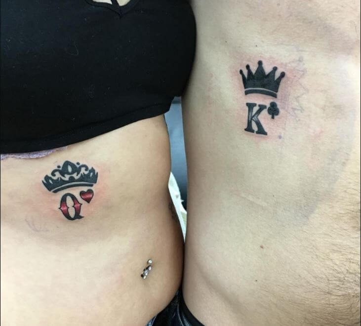 King And Queen Tattoos For Women
