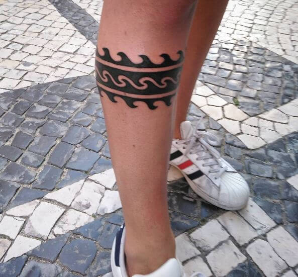 Leg Band Maori Tattoos