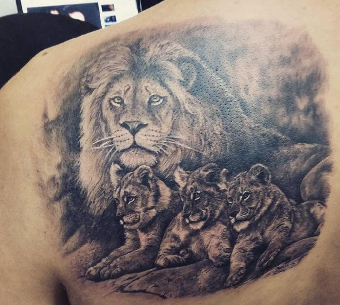 Lion Family Tattoo