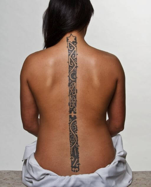 Maori Tattoos On Spine
