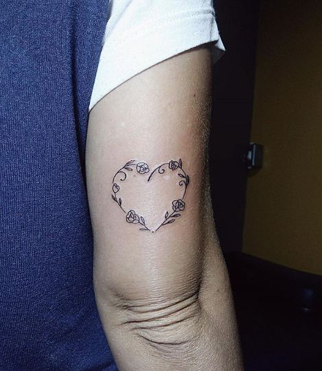 Mini Heart Feminine Tattoos