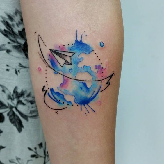 Nautical Pirate Map Tattoos (71)
