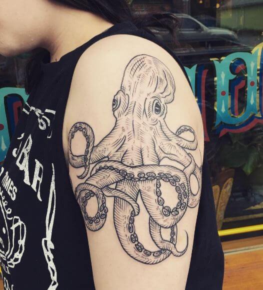 Octopus Tattoos For Girls