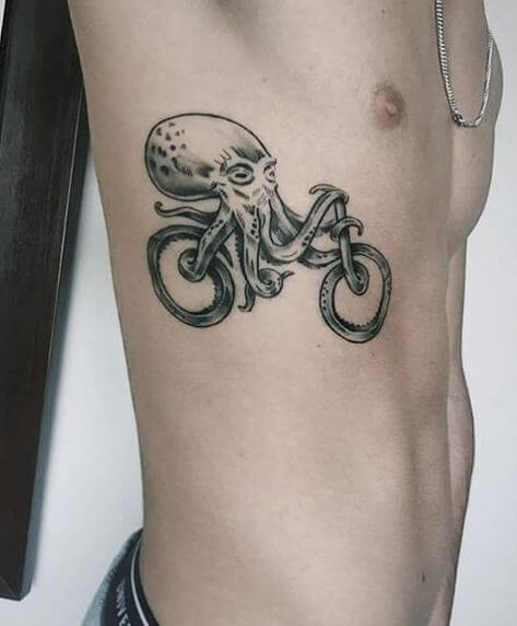 Octopus Tattoos On Rib