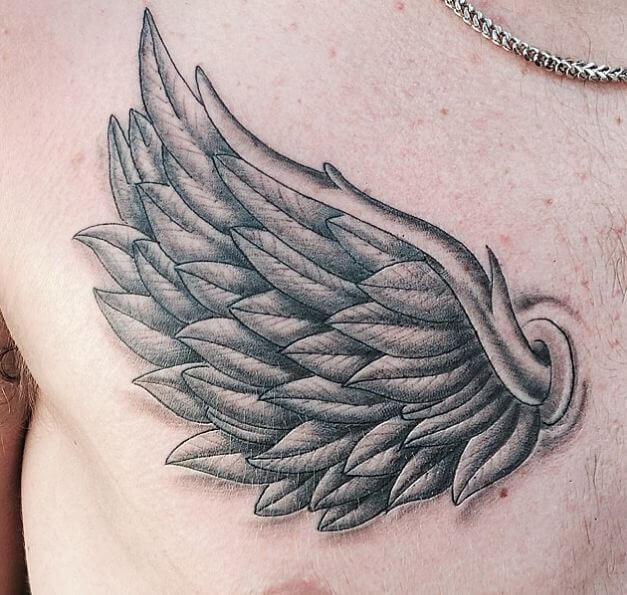 One Angel Wing Tattoo
