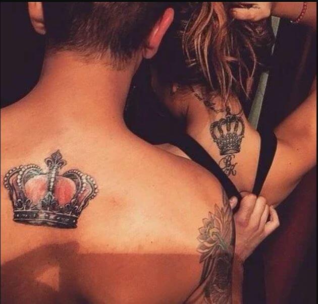 Queen And King Crown Tattoos