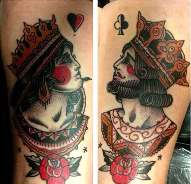 Queen And King Tattoos (1)