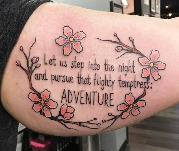 Quotes Tattoos On Inner Biceps