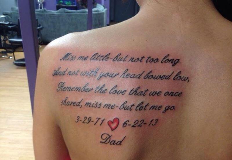 Rest In Peace Quote Tattoos