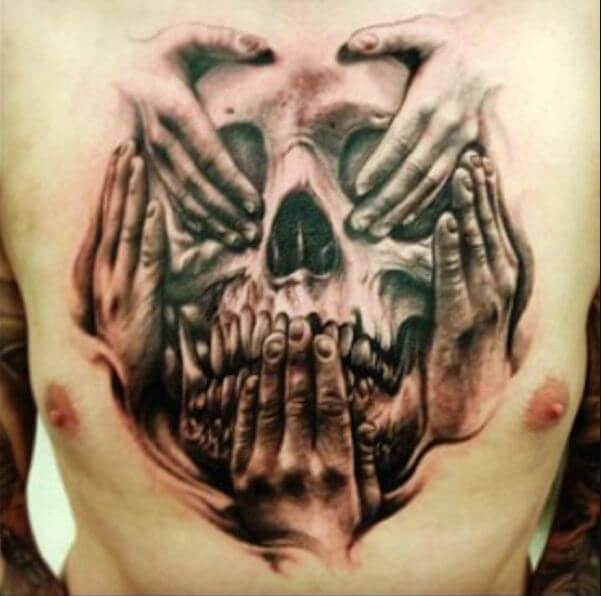 Scary Skull Tattoos