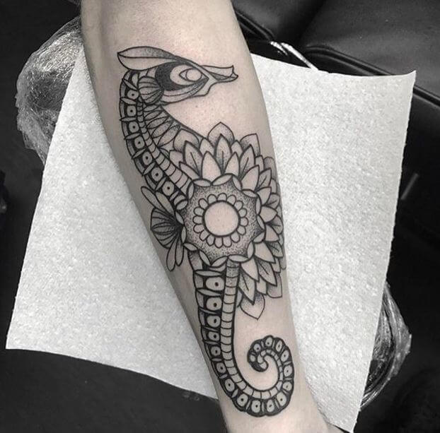 Seahorse Mandala Maori Tattoos