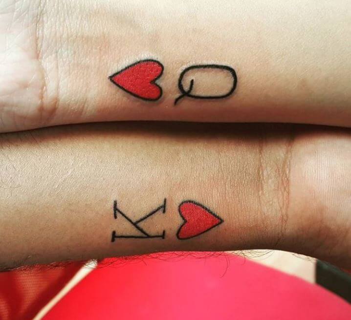 Simple King And Queen Crown Tattoos