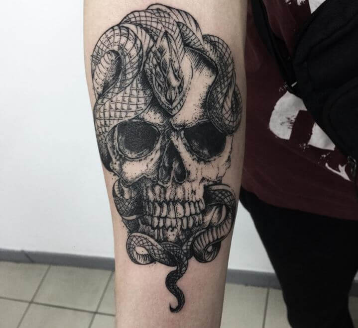 Snake Skull Tattoo