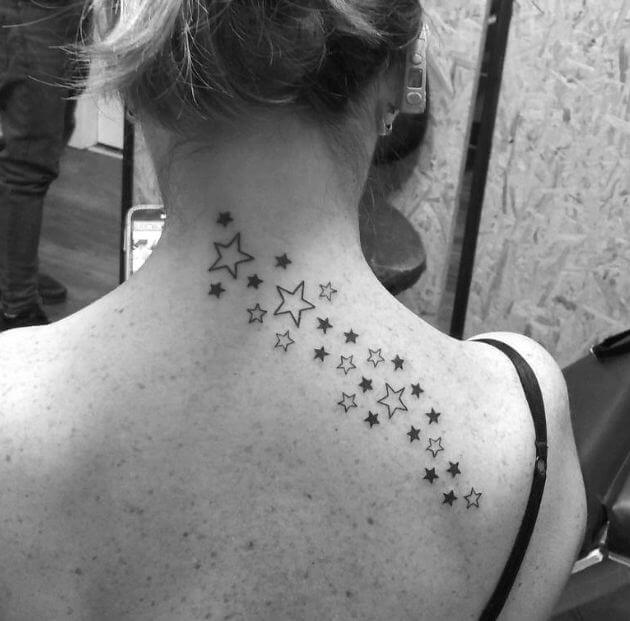 Star Tattoos On Backs