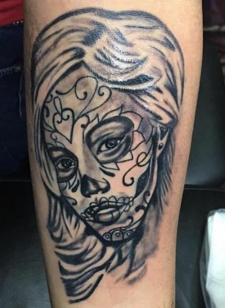 Sugar Skull Face Tattoos