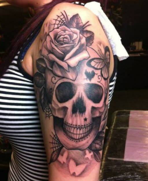 Sugar Skull Girl Tattoo