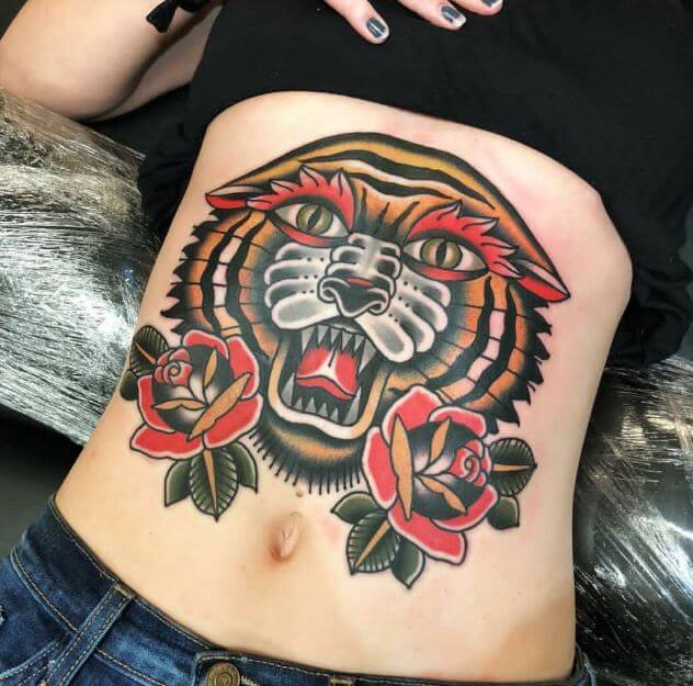 Traditional Stomach Tattoos