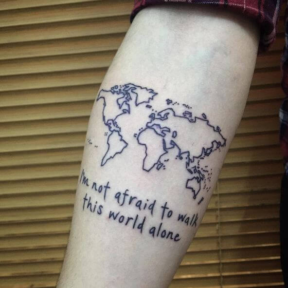 World Map Tattoos