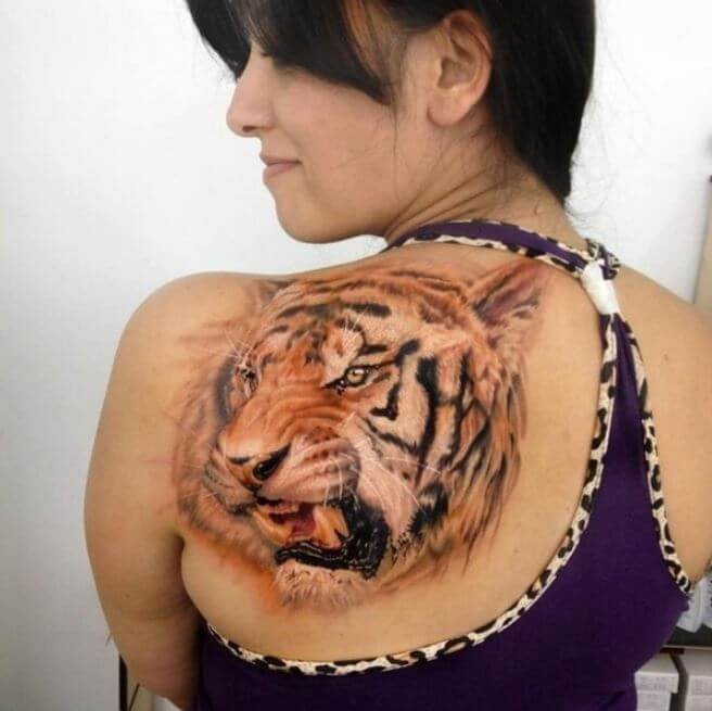 3D Tiger Tattoos