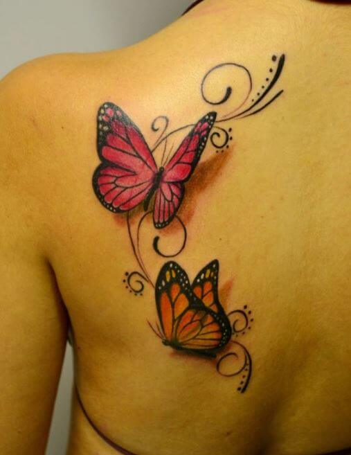 3d Butterflies Tattoos
