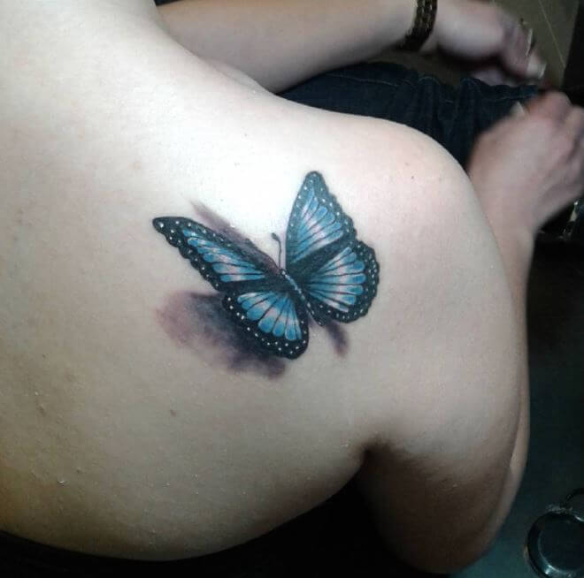 3d Butterfly Tattoos