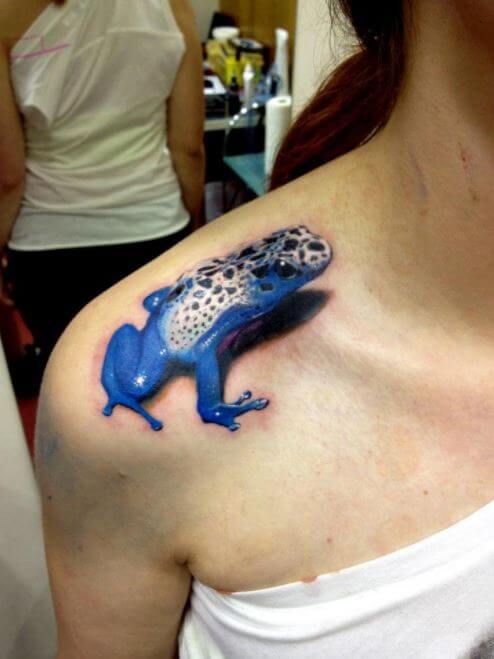 3d Frog Tattoos