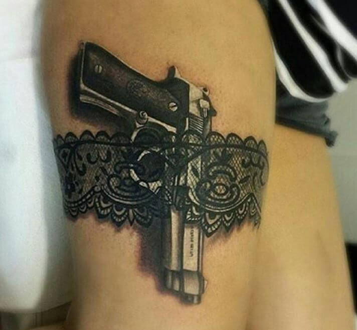 3d Gun Tattoos