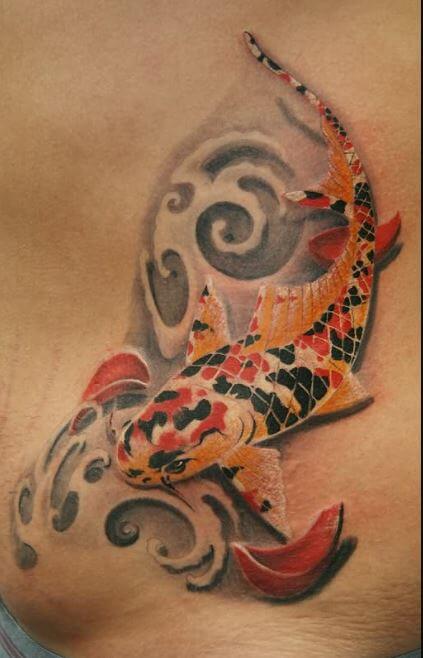 3d Koi Fish Tattoos