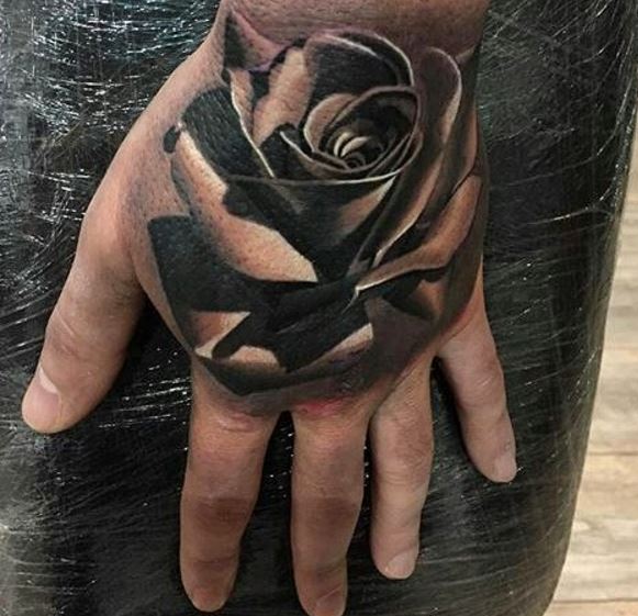 3d Rose Tattoos