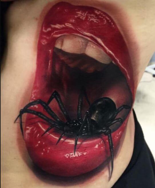 3d Spider Tattoos