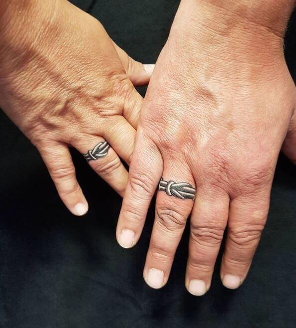 3d Wedding Ring Tattoos