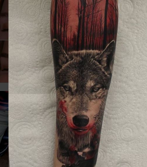 3d Wolf Tattoos