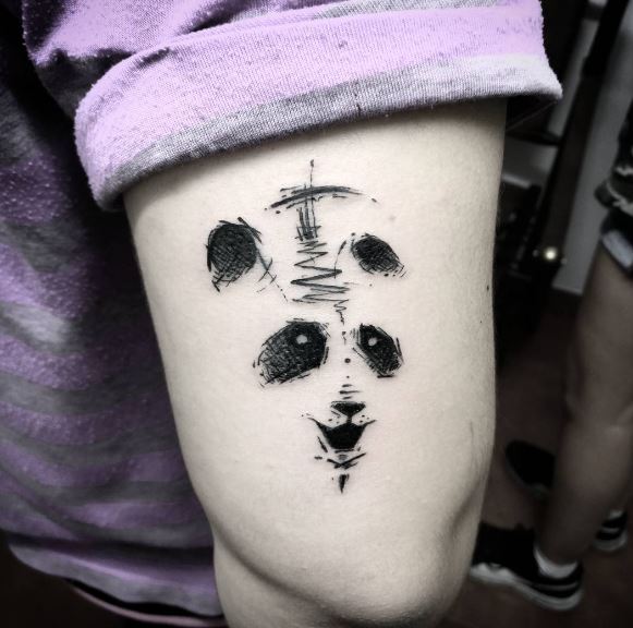 Abstract Panda Tattoos Design And Ideas