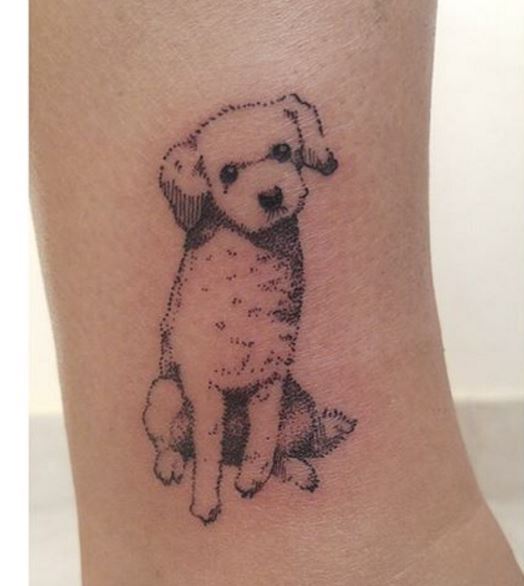 Outline Dog Ear Tattoo Designs For Minimalist Dog Lovers  TattooGlee