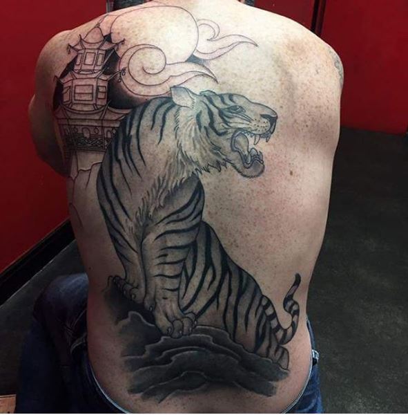 Amazing Tiger Full Back Tattoos Design And Ideas
