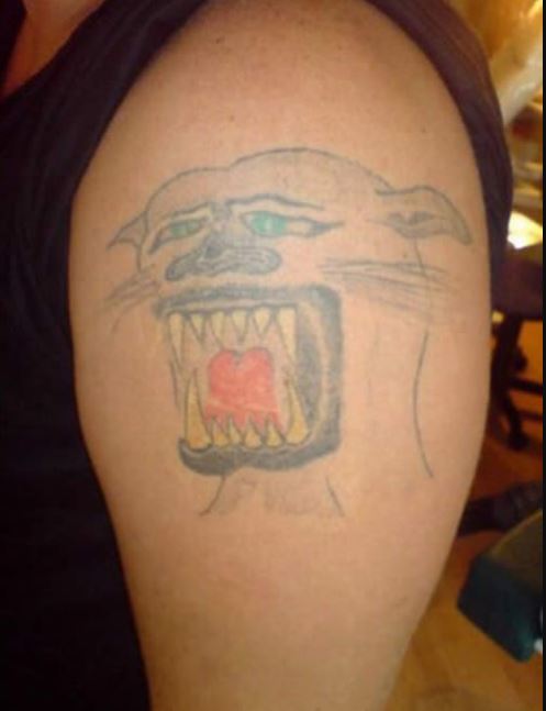 Animal Bad Tattoo Design On Arms