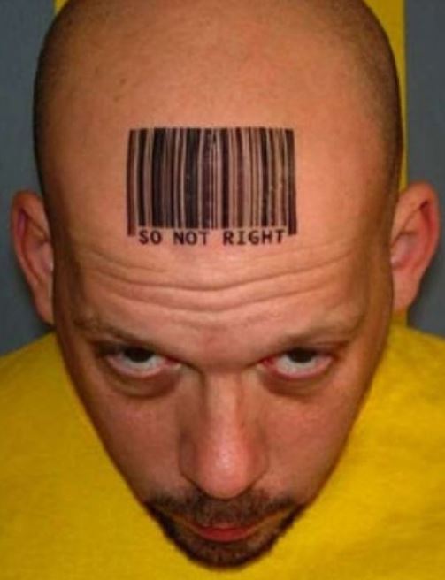 Barcode Bad Tattoos Design