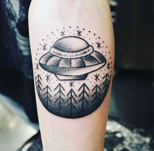 Captivating UFO Tattoo Designs