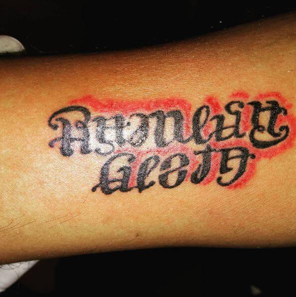 Colorful Ambigram Tattoos Design And Ideas