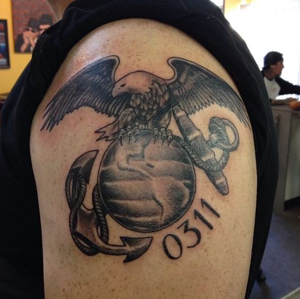 Fabulous And Cool Marine Corps Tattoos Design