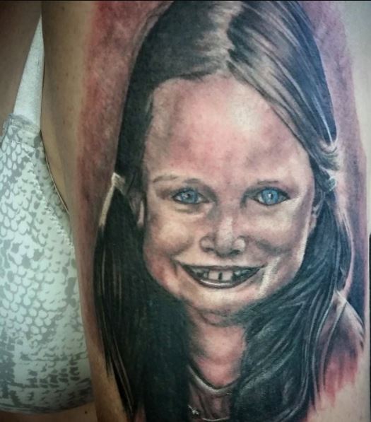 Funny Child Face Bad Tattoo For Women