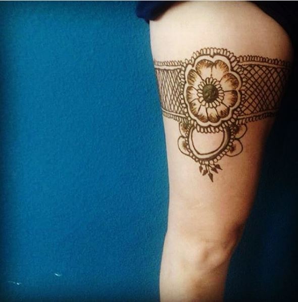 Garter Henna Tattoos Design
