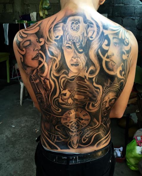 Gorgeous Full Back Tattoos Design And Ideas