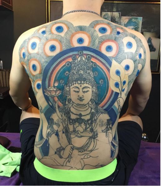 Indian God Full Back Tattoos Design For Men