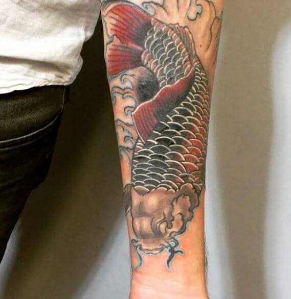 Koi Fish Tattoo On Arm 11