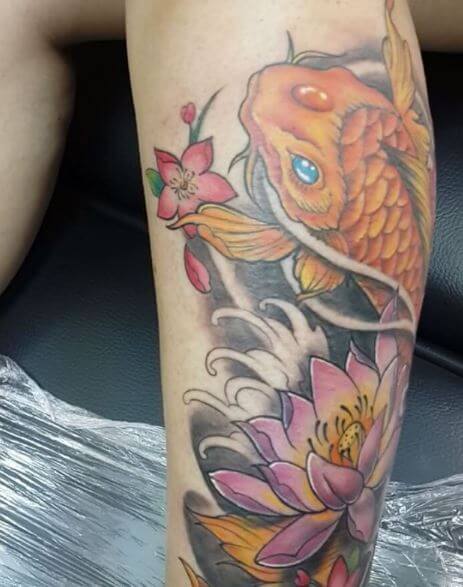 Koi Fish Tattoo On Arm 15