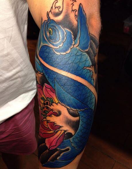 Koi Fish Tattoo On Arm 25