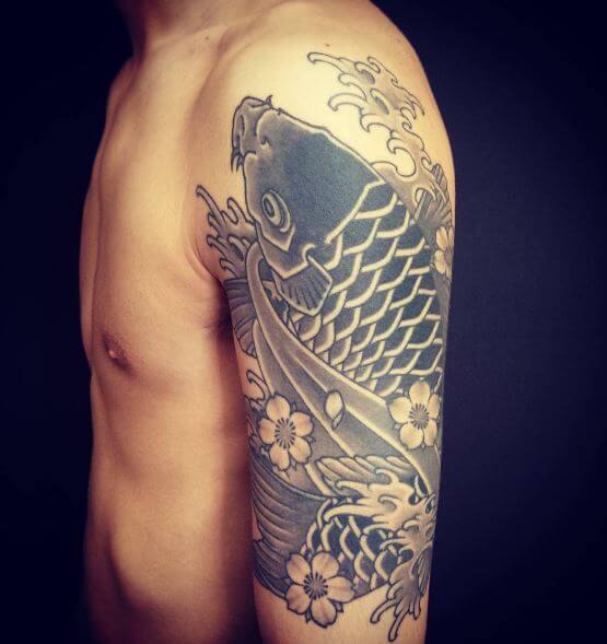 Koi Fish Tattoo On Arm 31