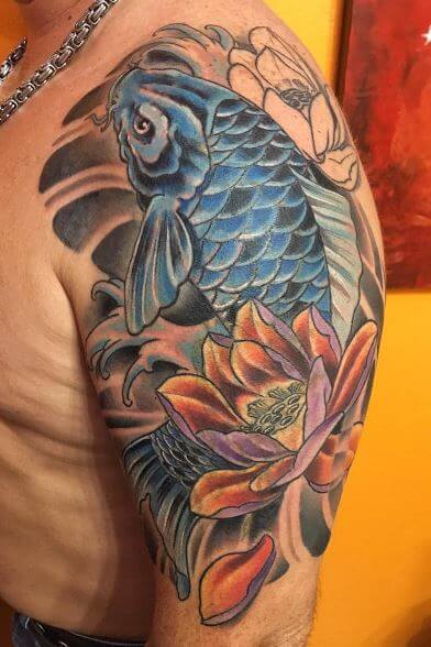Koi Fish Tattoo On Arm 33