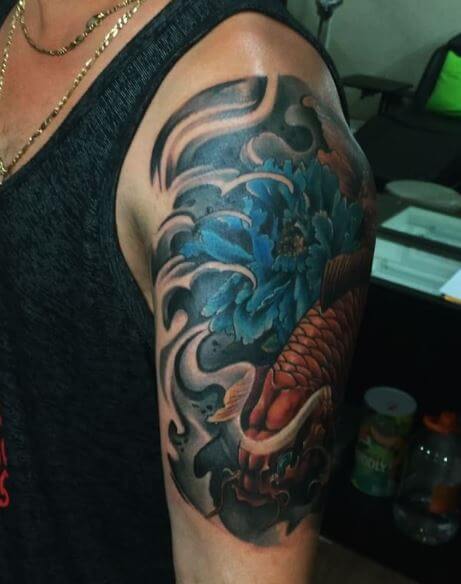 Koi Fish Tattoo On Arm 49
